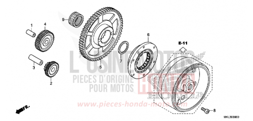 EMBRAYAGE DE DEMARRAGE NC750XDK de 2019